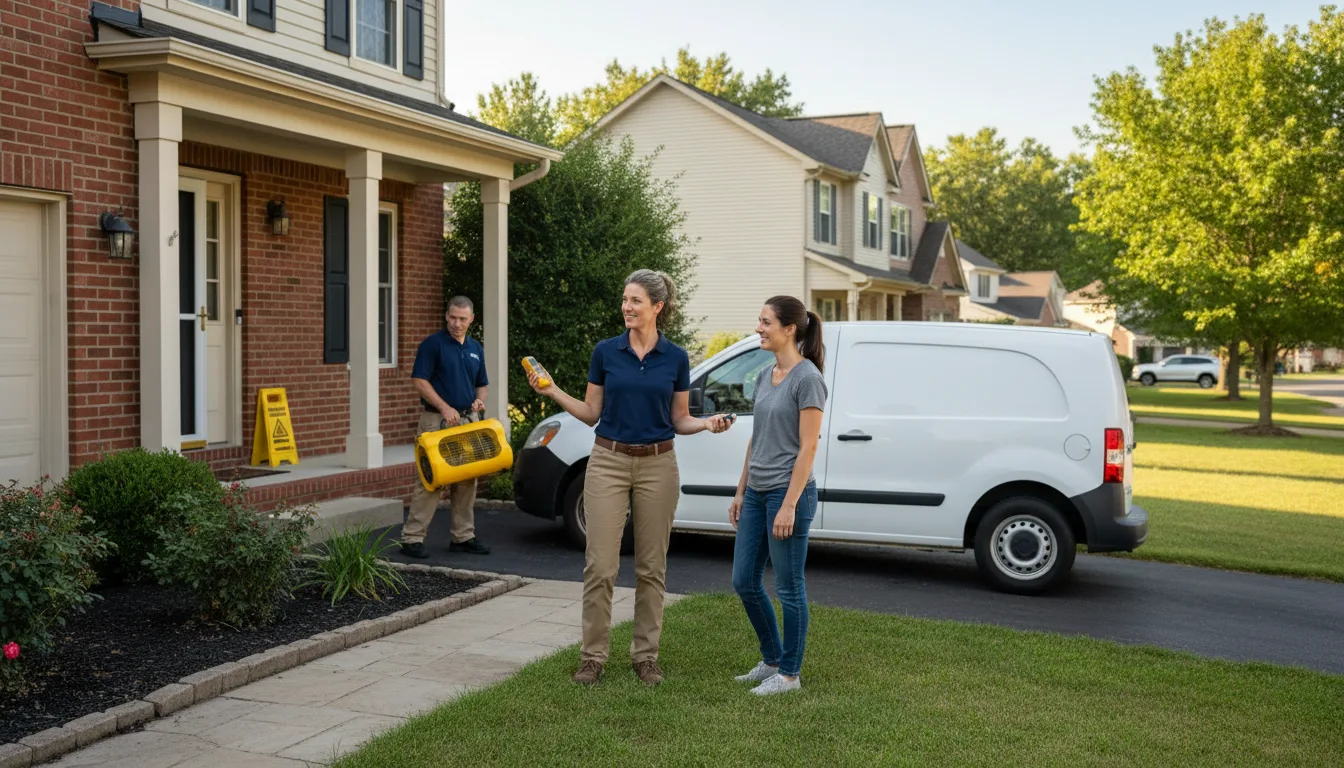 Residential water damage restoration in Saint Paul, NE